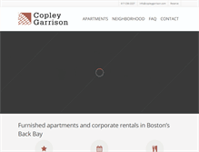 Tablet Screenshot of copleygarrison.com